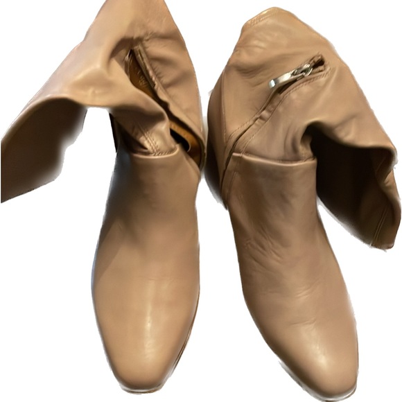 Taupe Color Genuine Leather Boots(Not Fake) - Picture 3 of 10